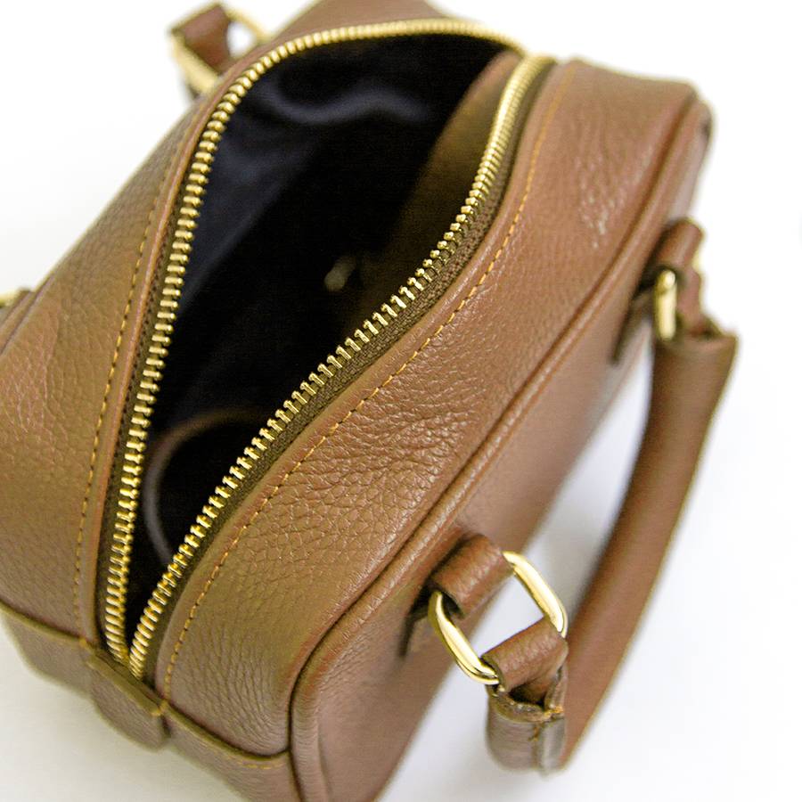 Laura Di Maggio NENA – Miny bauletto in pelle cuoio Pezzi Unici
