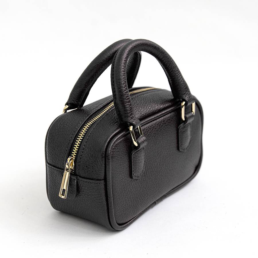 Laura Di Maggio NENA – Miny bauletto in pelle nero Soddisfazione Garantita