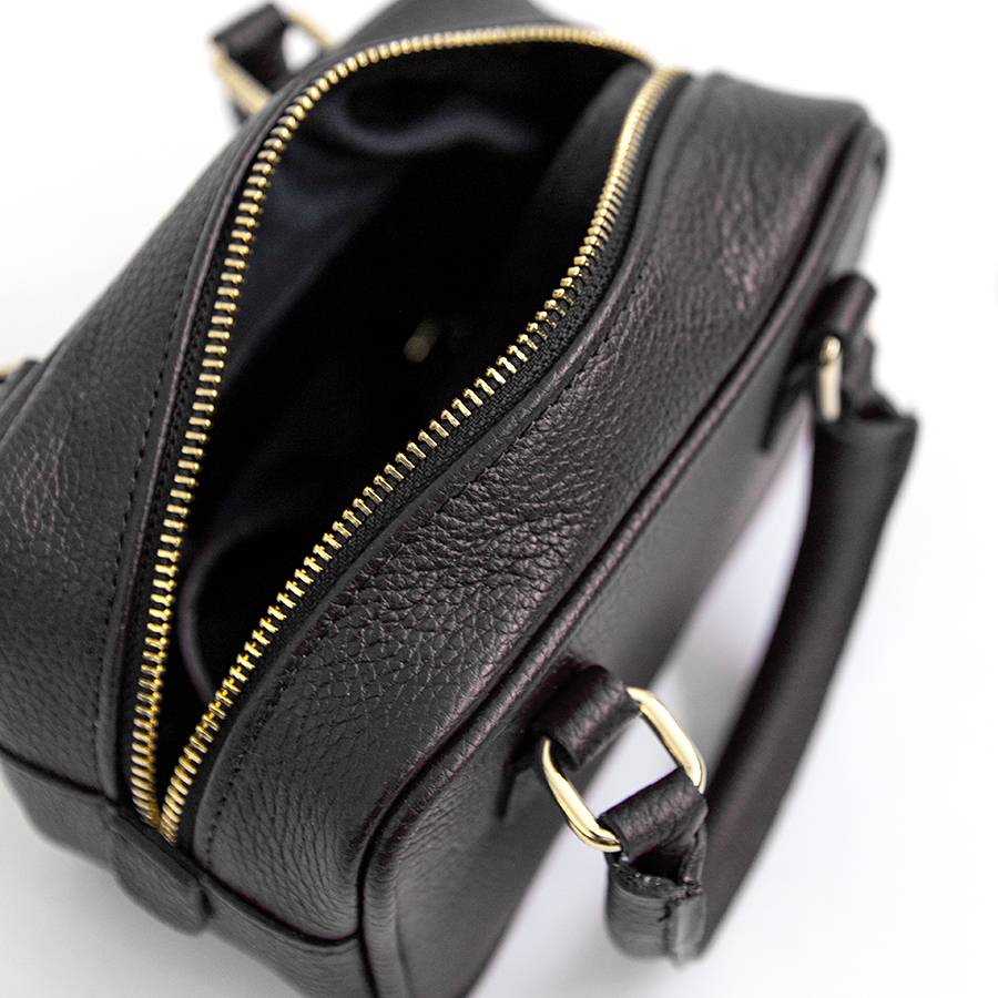 Laura Di Maggio NENA – Miny bauletto in pelle nero Soddisfazione Garantita