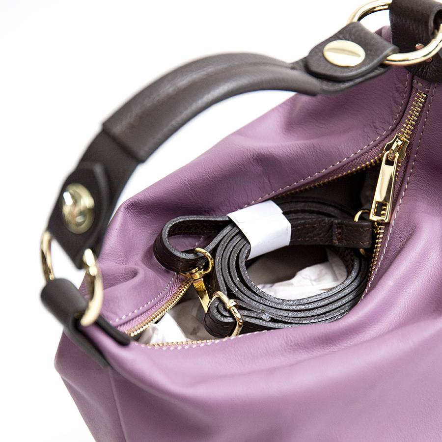 Laura Di Maggio DEMY SMALL – Sacca in pelle nappa lavanda Outlet