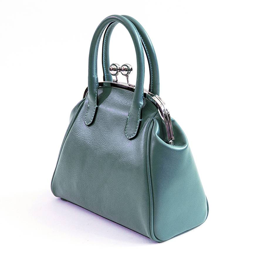 Laura Di Maggio NONNA – Borsa a clutch in nappa avio Saldi