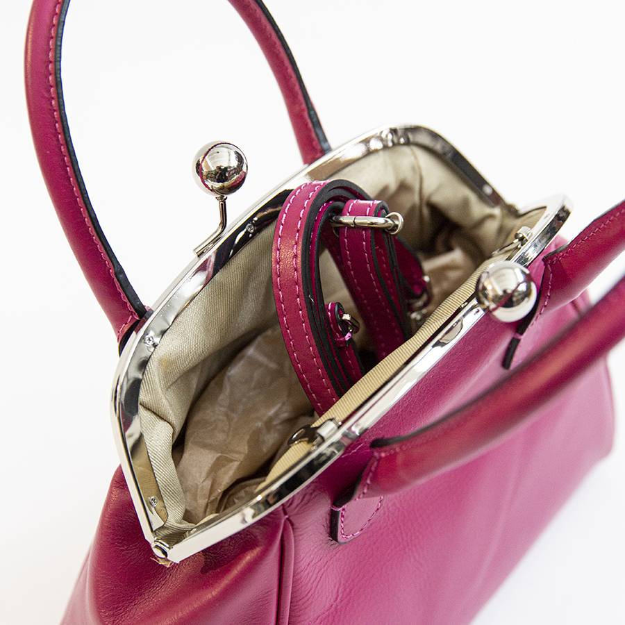 Laura Di Maggio NONNA – Borsa a clutch in nappa fuxia Hotsell