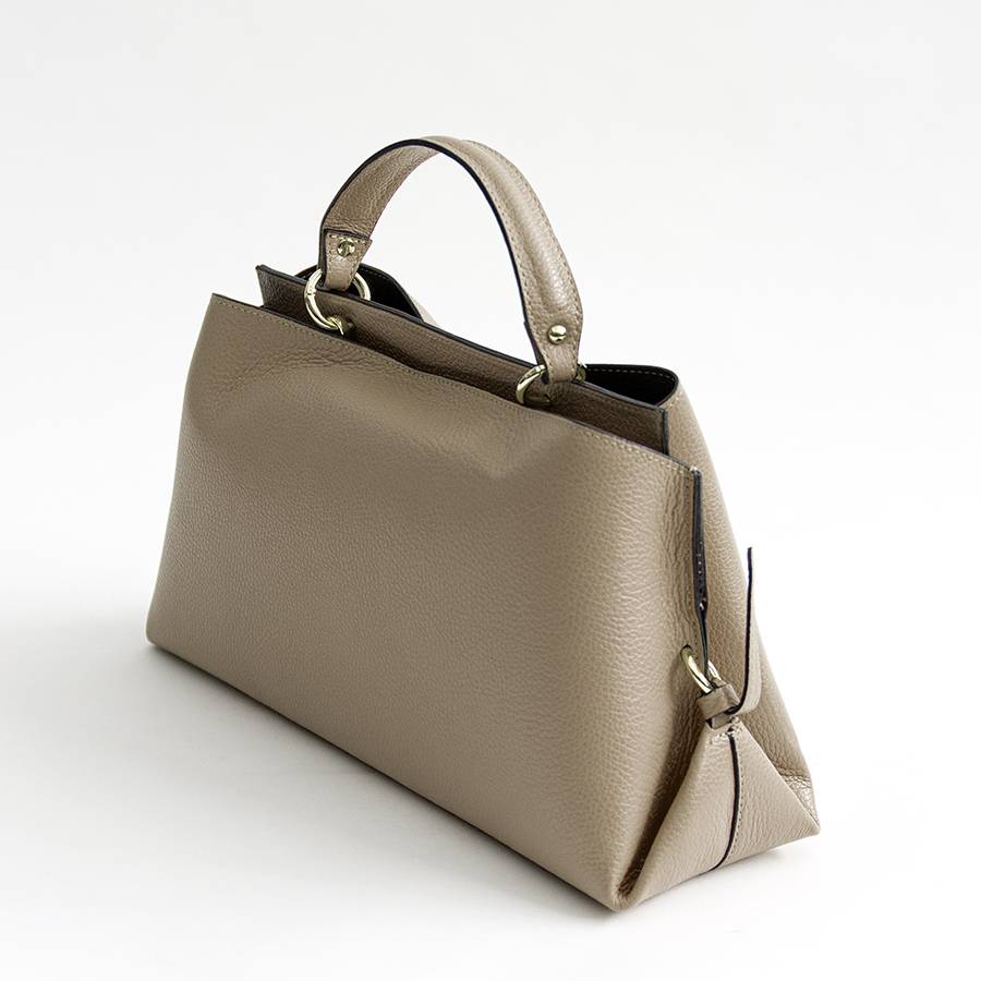 Laura Di Maggio ALEXA – borsa strutturata in pelle dollaro taupe Saldi Di Fabbrica