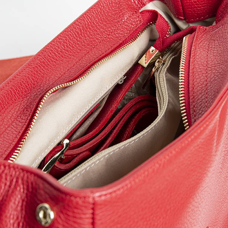 Laura Di Maggio BROOKE – Postina in pelle dollaro rosso Italia