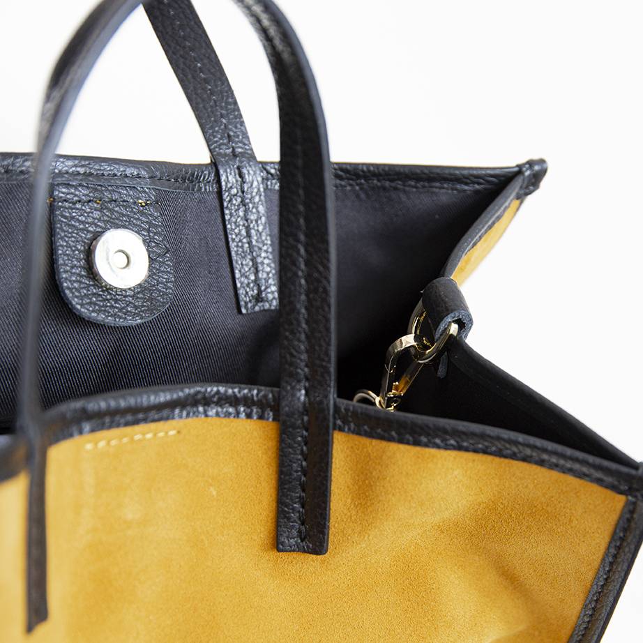 Laura Di Maggio ISABELLA – Shopper in pelle camoscio senape Promozione