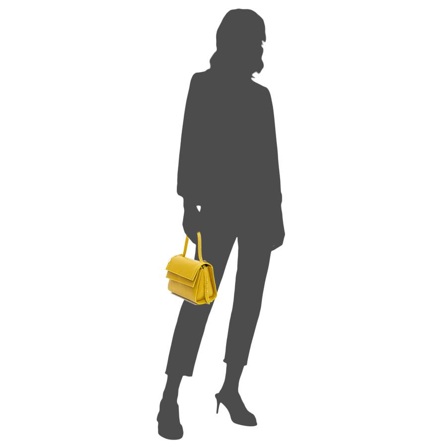 Laura Di Maggio LISBONA – piccola borsa classica gialla Qualità Garantita