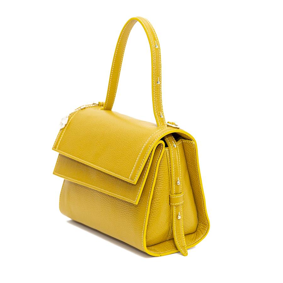 Laura Di Maggio LISBONA – piccola borsa classica gialla Qualità Garantita