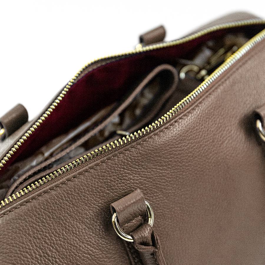 Laura Di Maggio BUBBLE – Bauletto in pelle dollaro taupe Negozi Online