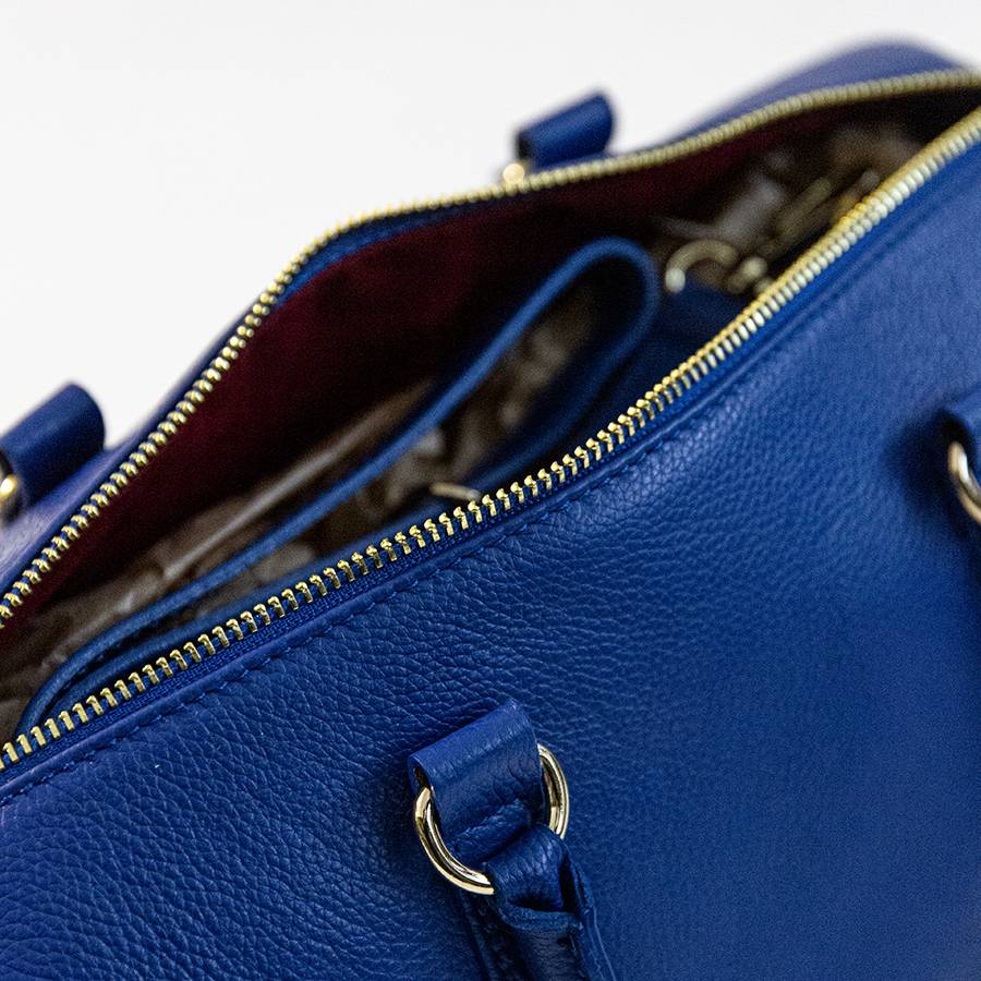 Laura Di Maggio BUBBLE – Bauletto in pelle dollaro blu Acquista Ora
