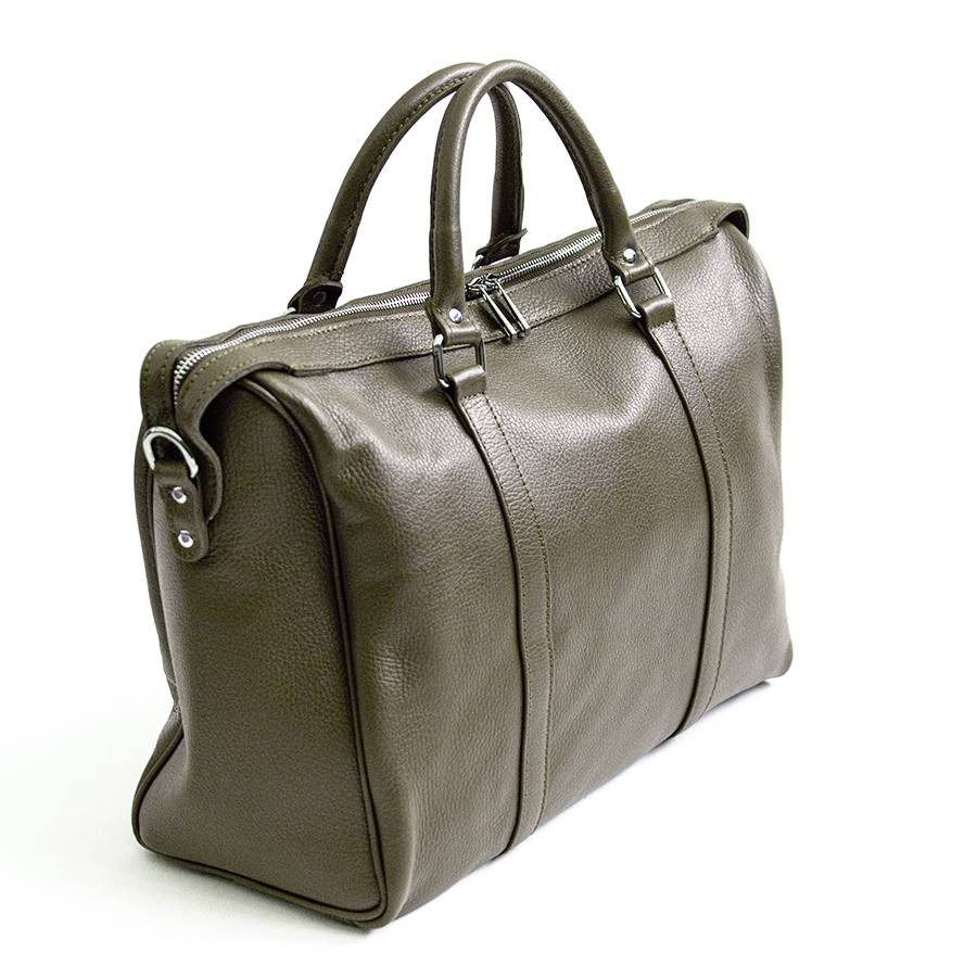Laura Di Maggio TRAVEL – Borsone in pelle oliva Fino Al -60%