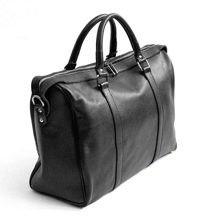Laura Di Maggio TRAVEL – Borsone in pelle nera Shopping Online