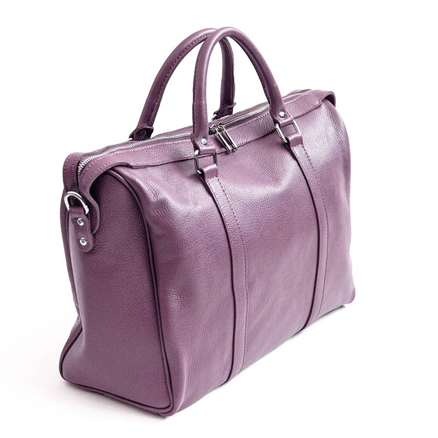 Laura Di Maggio TRAVEL – Borsone in pelle malva Prezzo Ridotto