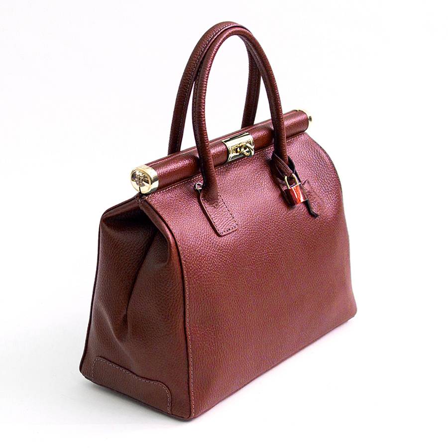 Laura Di Maggio DOCTOR – bauletto in pelle dollaro rubino Convenienza