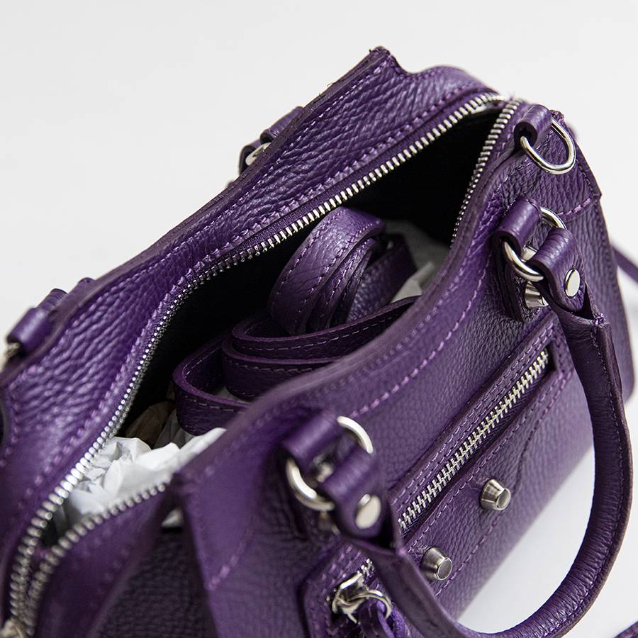 Laura Di Maggio BARCELLONA SMALL – bauletto in pelle viola Novità
