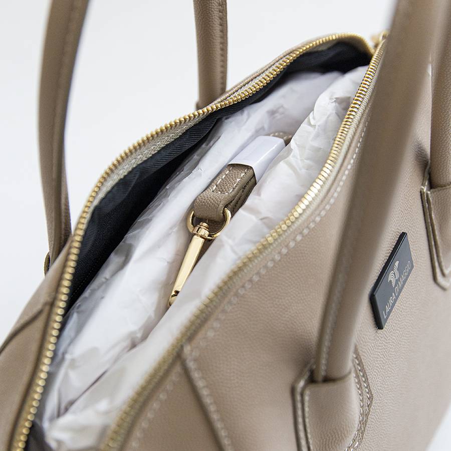 Laura Di Maggio ZAIRA – bauletto in palmellato beige Presa