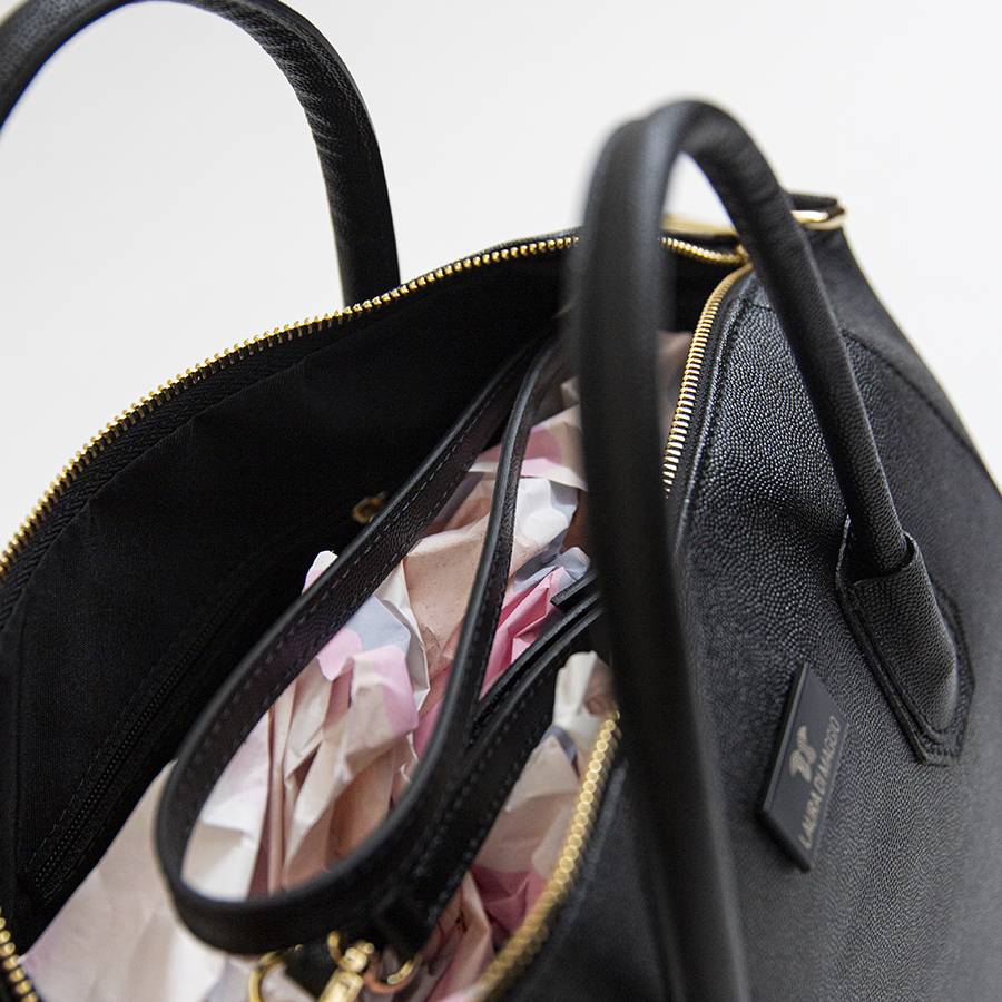 Laura Di Maggio ZAIRA BIG – baulettone in palmellato nero Sconto