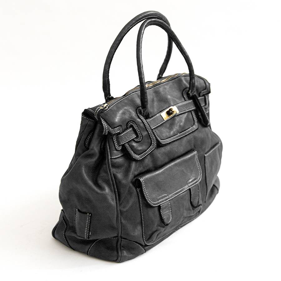 Laura Di Maggio GINEVRA – borsa in pelle slavata nera Hotsell