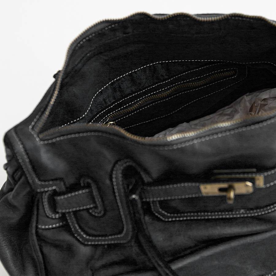Laura Di Maggio GINEVRA – borsa in pelle slavata nera Hotsell