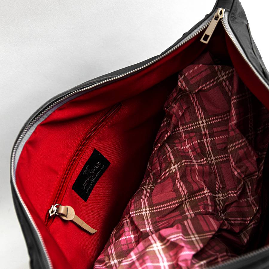 Laura Di Maggio BIKER – borsa in pelle soft stampa chiodo nero Saldi Di Fabbrica