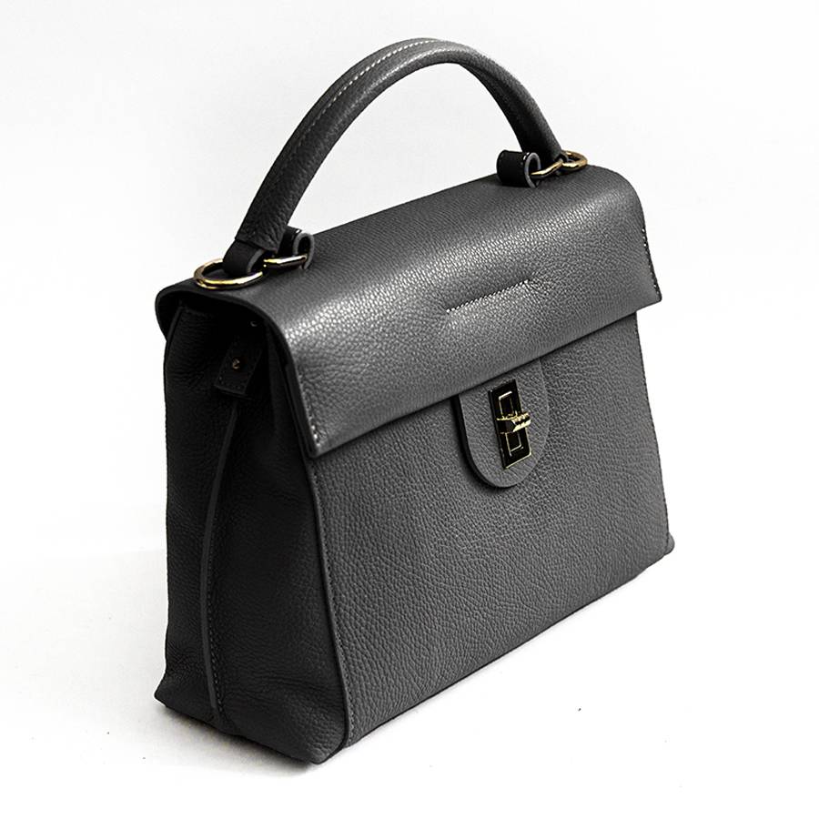 Laura Di Maggio ZELDA – borsa in pelle dollaro nera 2025
