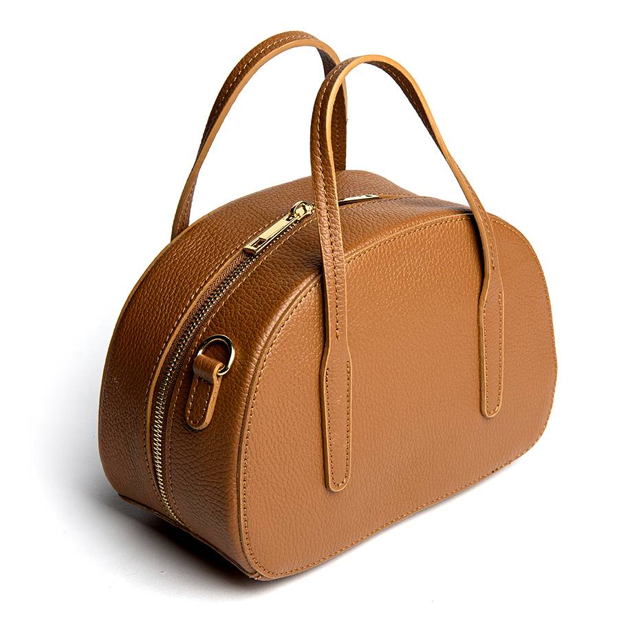 Laura Di Maggio LUNA – Bauletto in pelle dollaro cuoio Soddisfazione Garantita