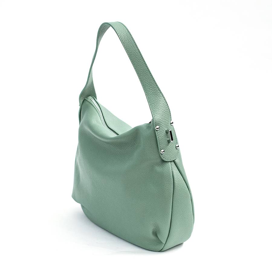 Laura Di Maggio NESSY – Sacca in pelle verde menta Sottocosto