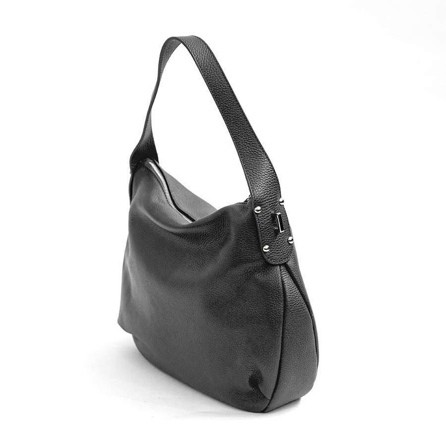 Laura Di Maggio NESSY – Sacca in pelle nera Shopping Online