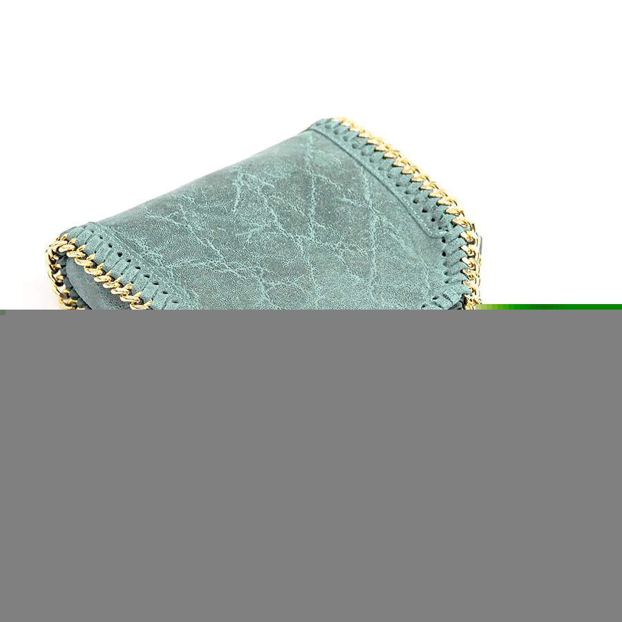 Laura Di Maggio LUMI – Borsa con catene in pelle vintage menta Presa