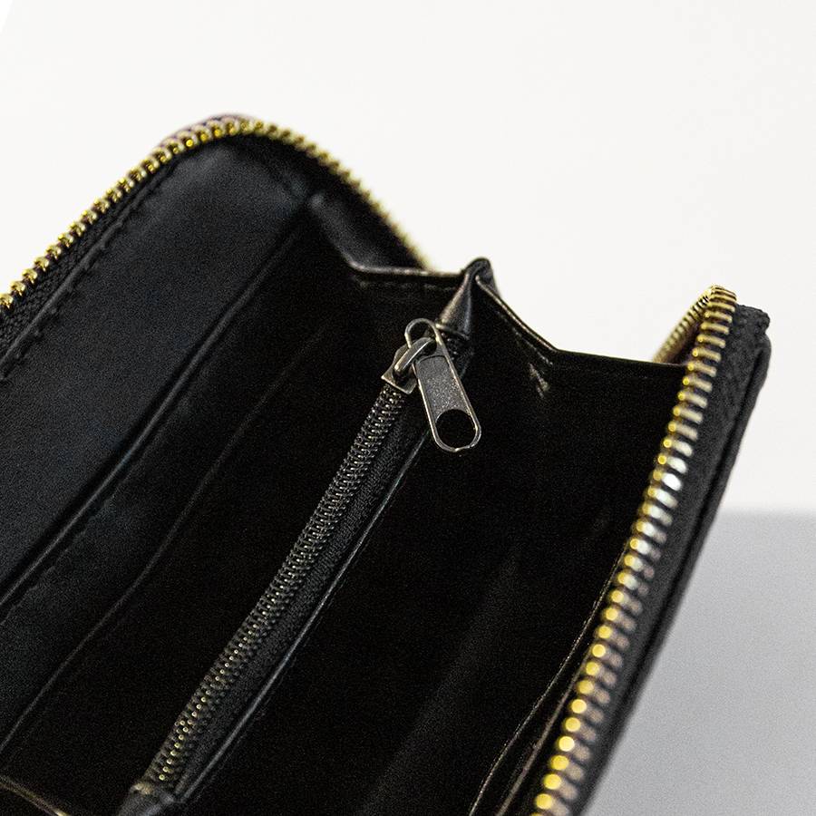 Laura Di Maggio PORTAFOGLIO Mini in pelle nero In Saldo