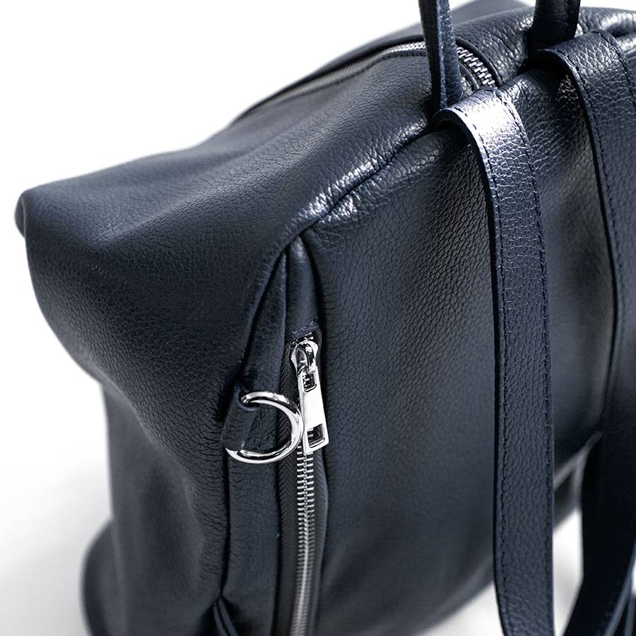 Laura Di Maggio FLIP – Zaino con zip in pelle notte Online