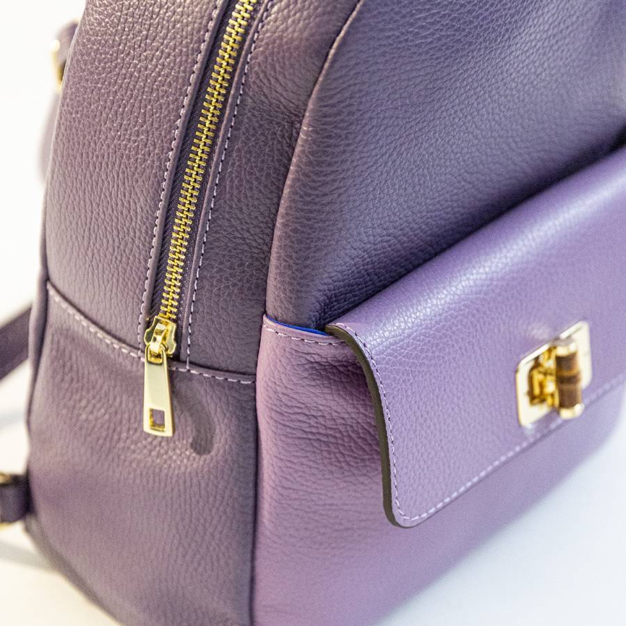 Laura Di Maggio NEMO – Zaino in pelle lilla & violetto Rilascio limitato
