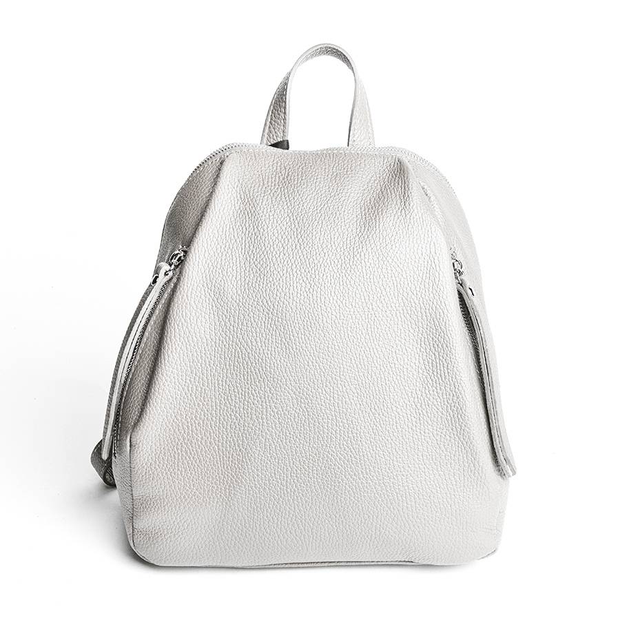 Laura Di Maggio ZIP – zainetto in pelle dollaro latte In Linea