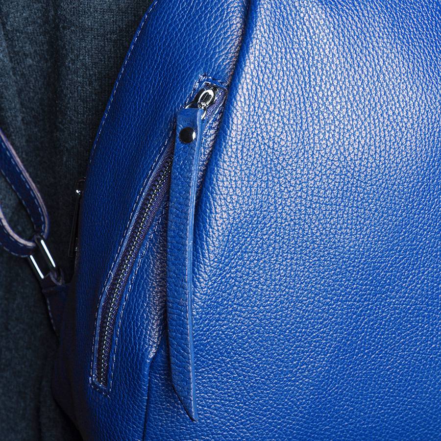 Laura Di Maggio ZIP – zainetto in pelle dollaro blu elettrico Qualità