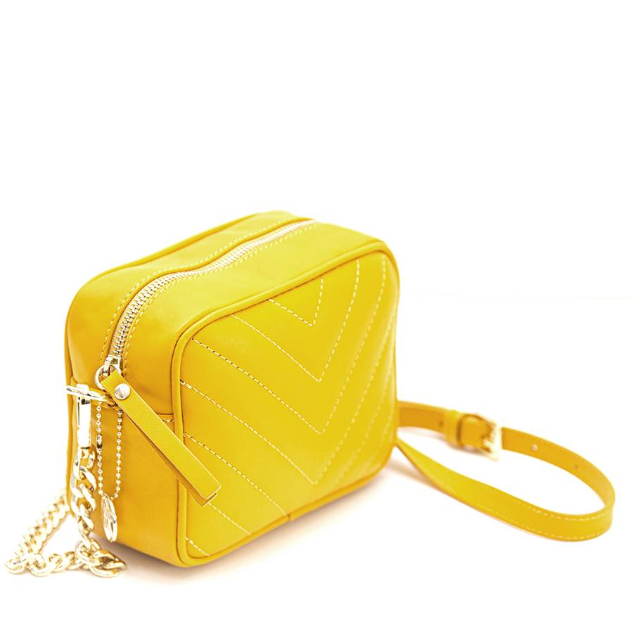 Laura Di Maggio COCCA – Borsa da Sera in Pelle Soft Trapuntato – Senape Hotsell