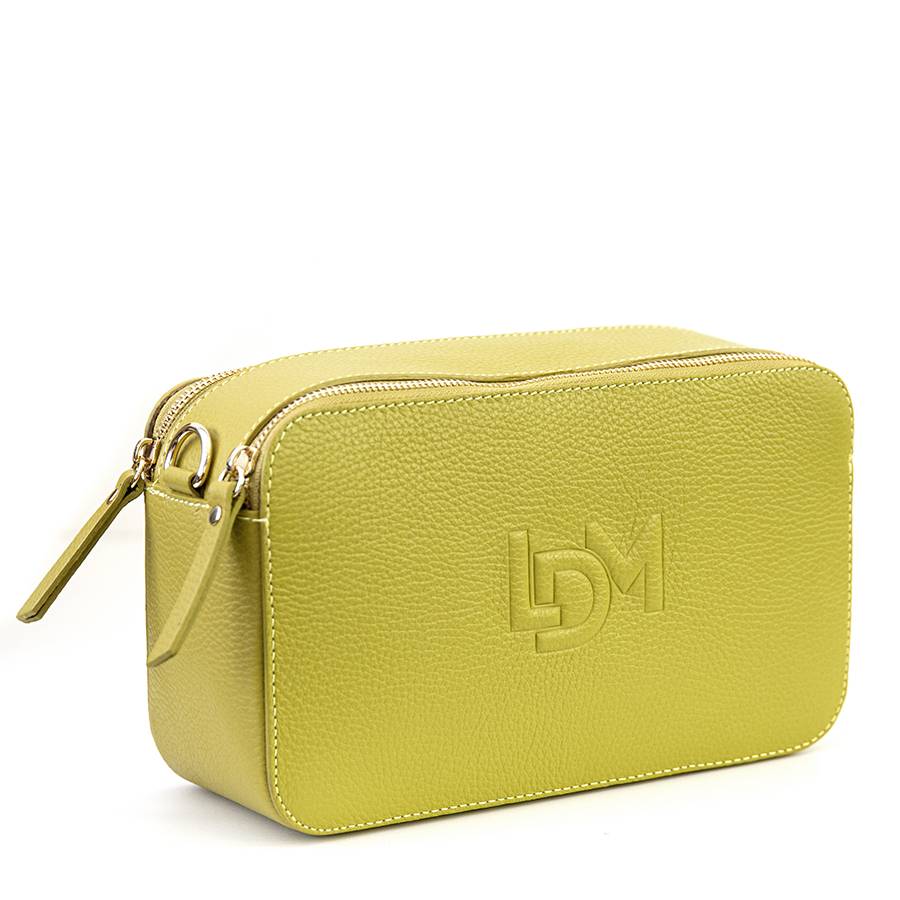 Laura Di Maggio LOIS – Saponetta in pelle dollaro stampata lime Saldi Di Fabbrica