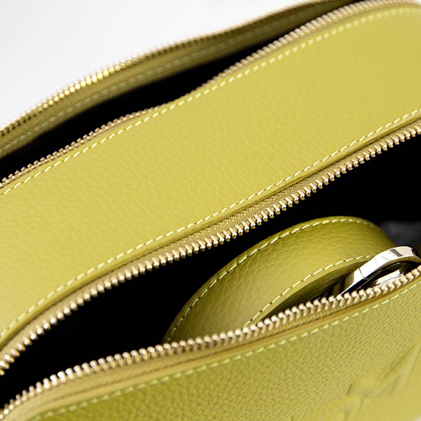Laura Di Maggio LOIS – Saponetta in pelle dollaro stampata lime Saldi Di Fabbrica