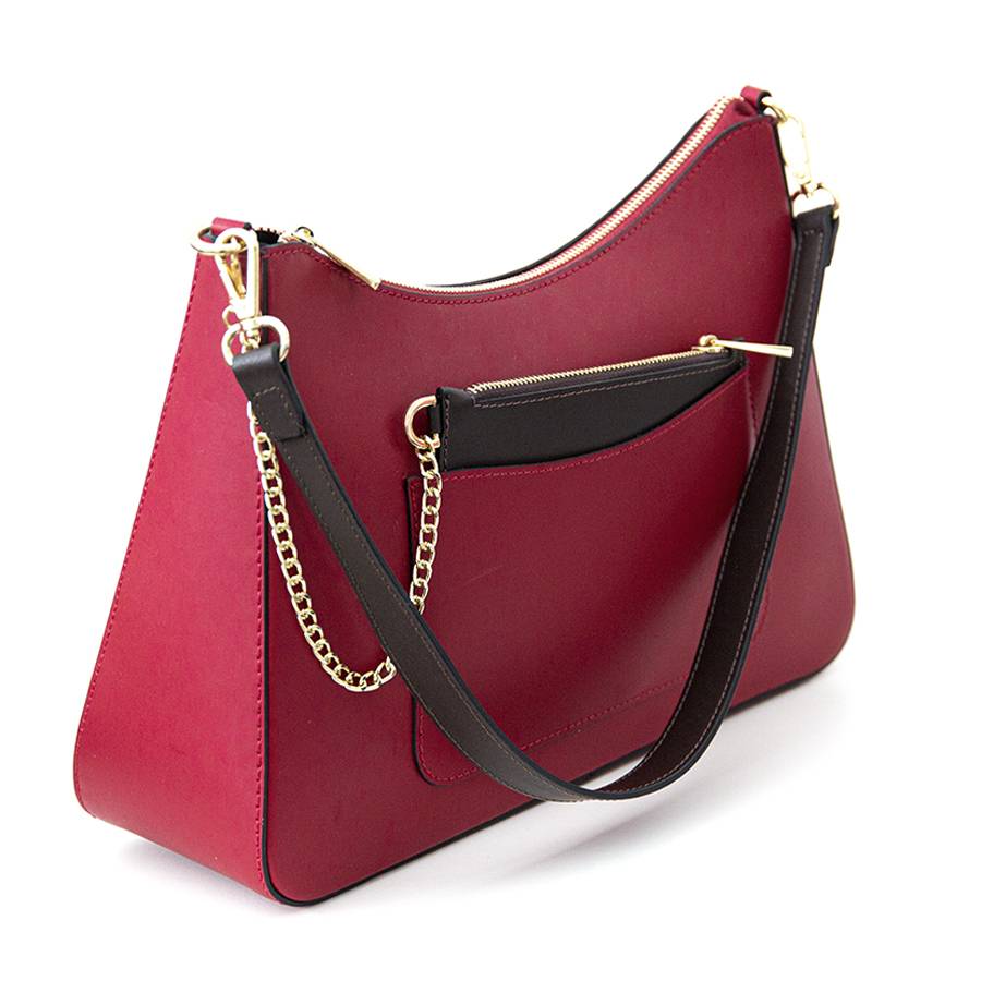 Laura Di Maggio LENA – Borsa a spalla in pelle elegant rubino Vendite Flash