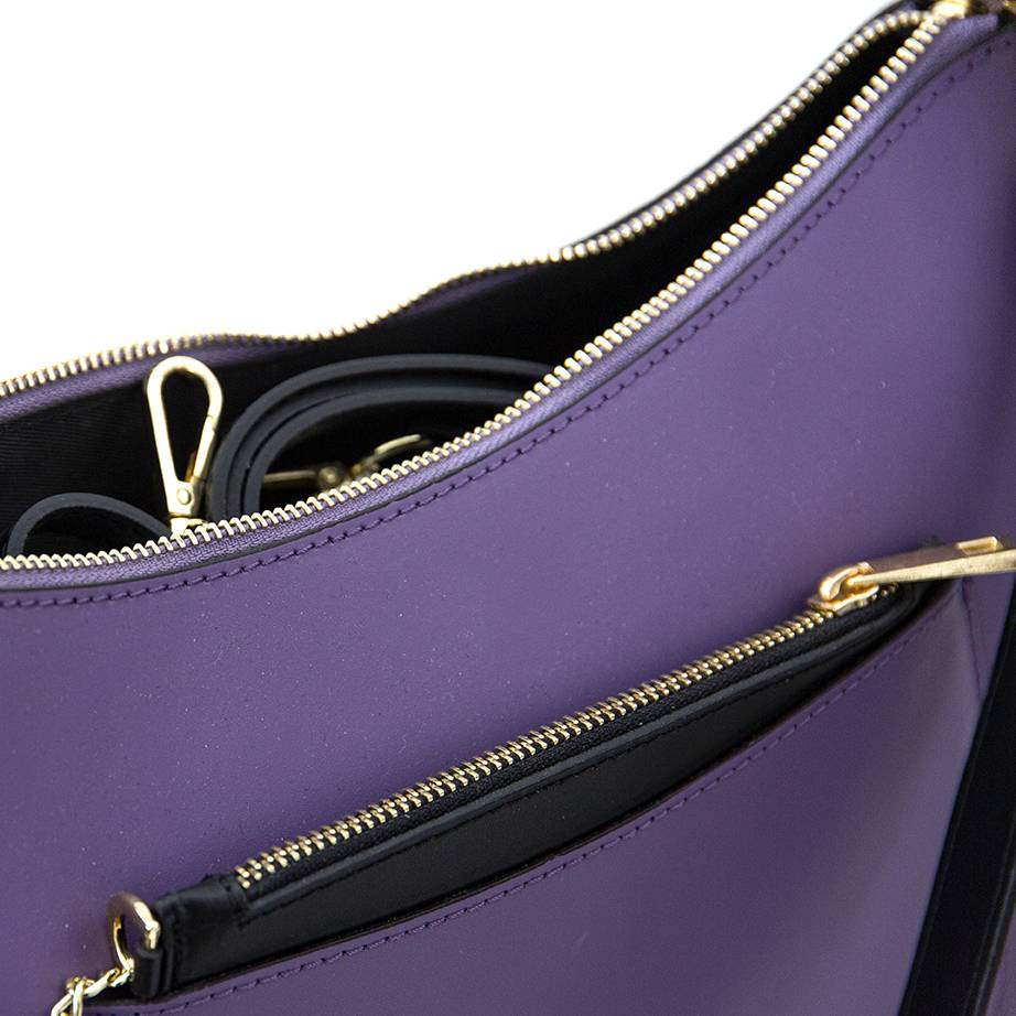 Laura Di Maggio LENA – Borsa a spalla in pelle elegant viola Negozio