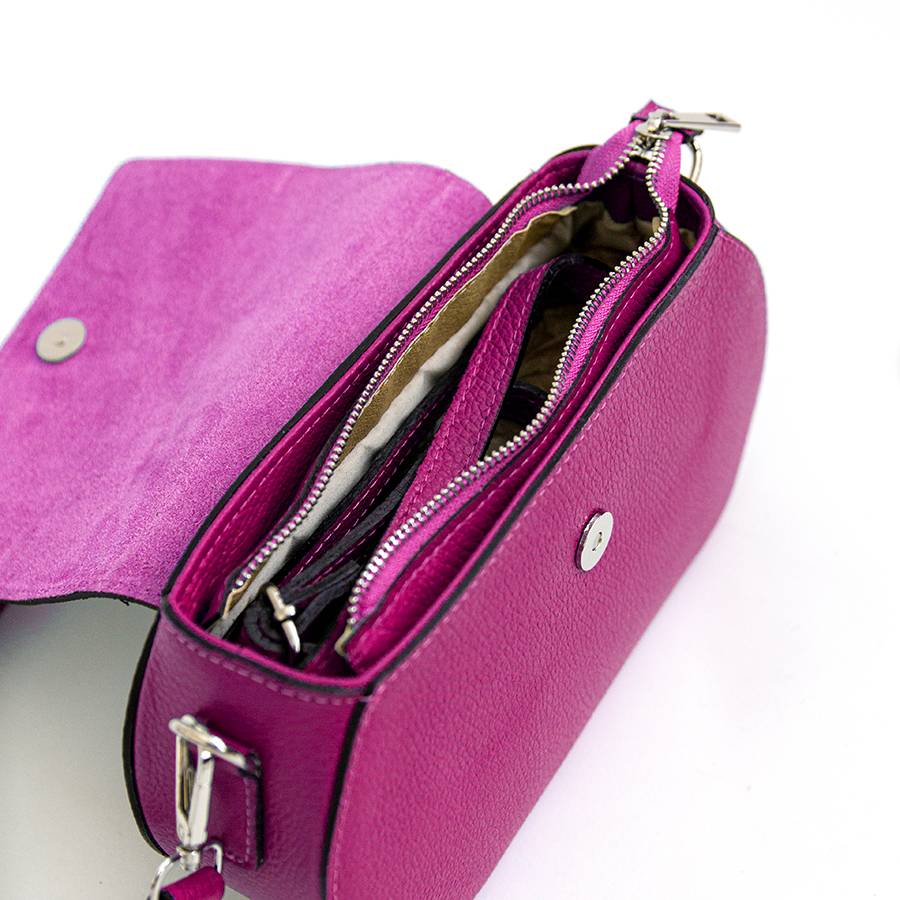 Laura Di Maggio HEDY – Postina con patta in pelle fuxia 2025