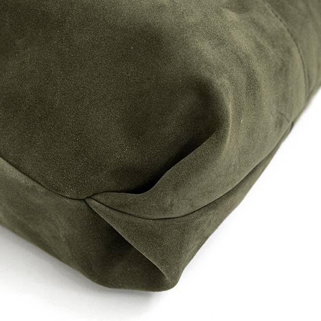 Laura Di Maggio LE SAC – sacca in pelle camoscio verde militare Promozione
