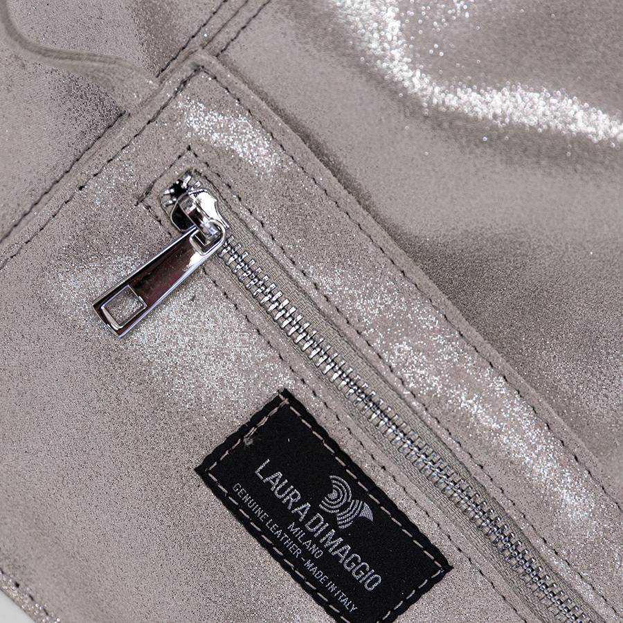 Laura Di Maggio GLIETTER – sacca in pelle glitter rosa Spedizione Gratuita