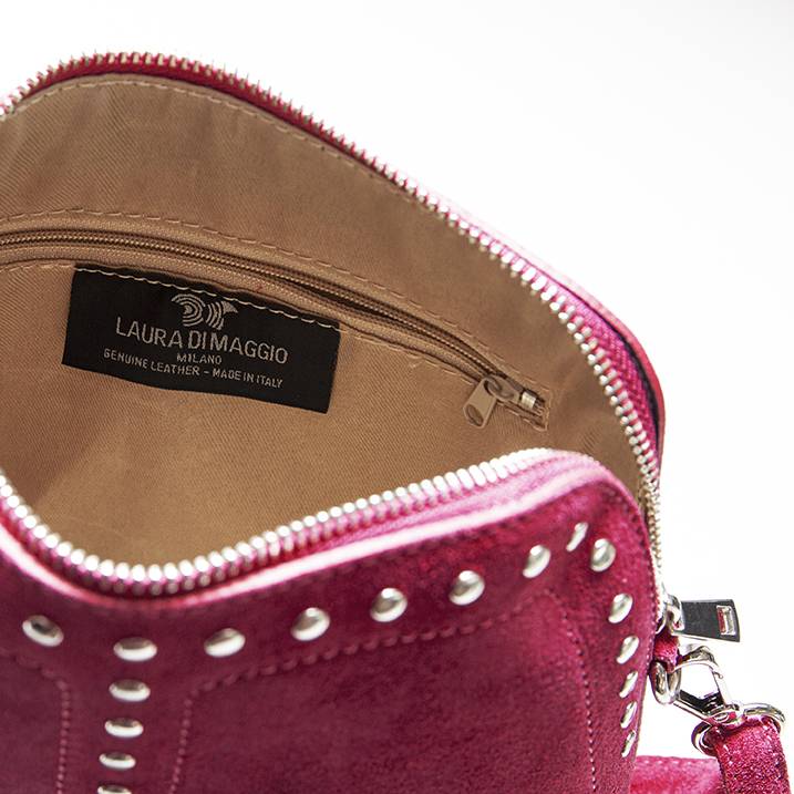 Laura Di Maggio DOROTEA – Borsa in Pelle da Sera – Camoscio Bordeaux Saldi