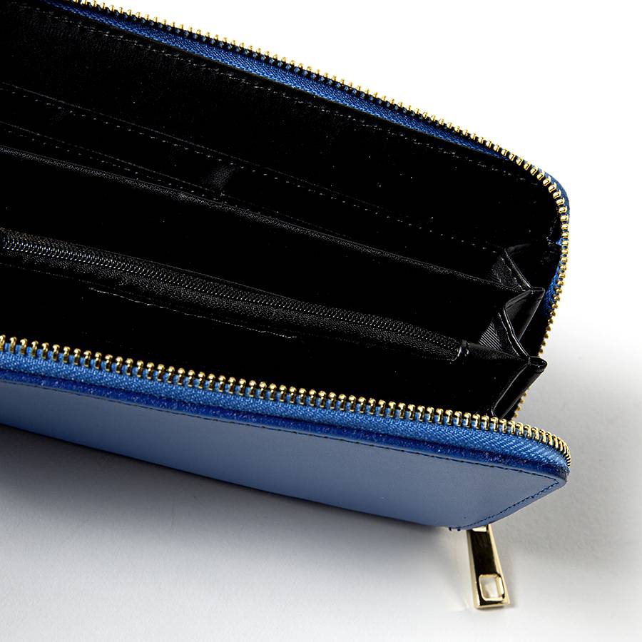 Laura Di Maggio ELEGANT – portafoglio in pelle elegant blu 2025