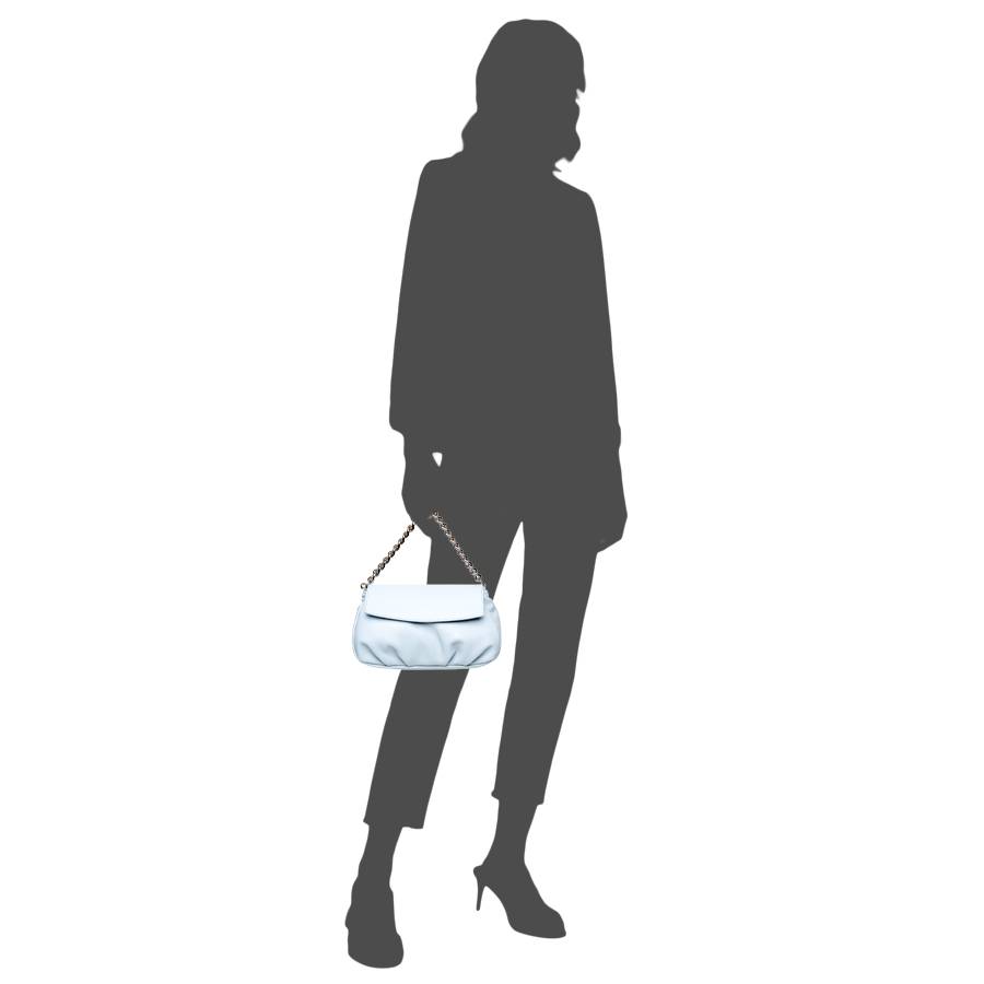 Laura Di Maggio BONBON – Borsa da sera in pelle soft azzurra Shopping Online