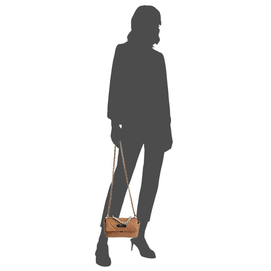 Laura Di Maggio DAISY – borsetta sera trapuntata colore cuoio Sconto