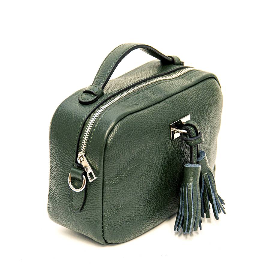 Laura Di Maggio SAIPH – borsa piccola in pelle dollaro verde Vendita Calda