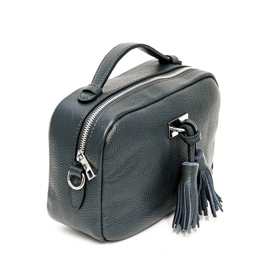 Laura Di Maggio SAIPH – borsa piccola in pelle dollaro blu Vendita Economica