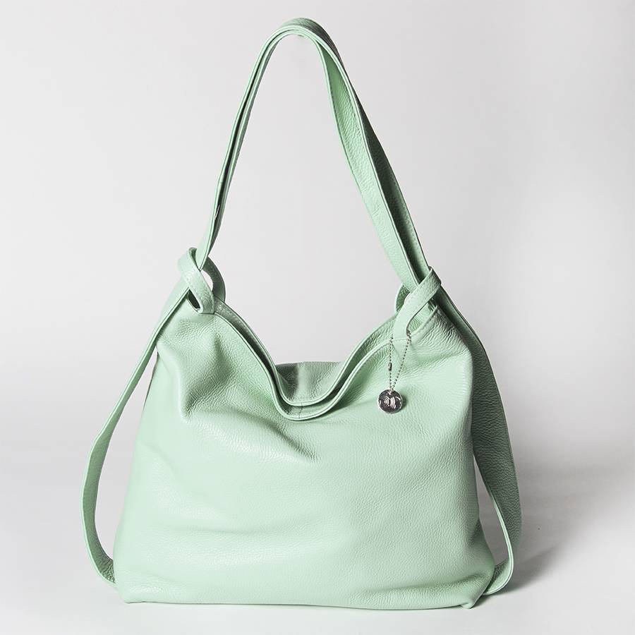 Laura Di Maggio VENICE – Zaino/borsa in pelle dollaro menta Vendite Flash