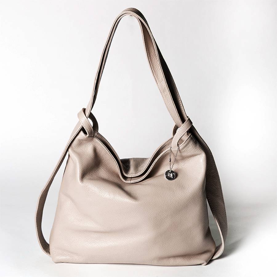 Laura Di Maggio VENICE – Zaino/borsa in pelle dollaro rosa Italy