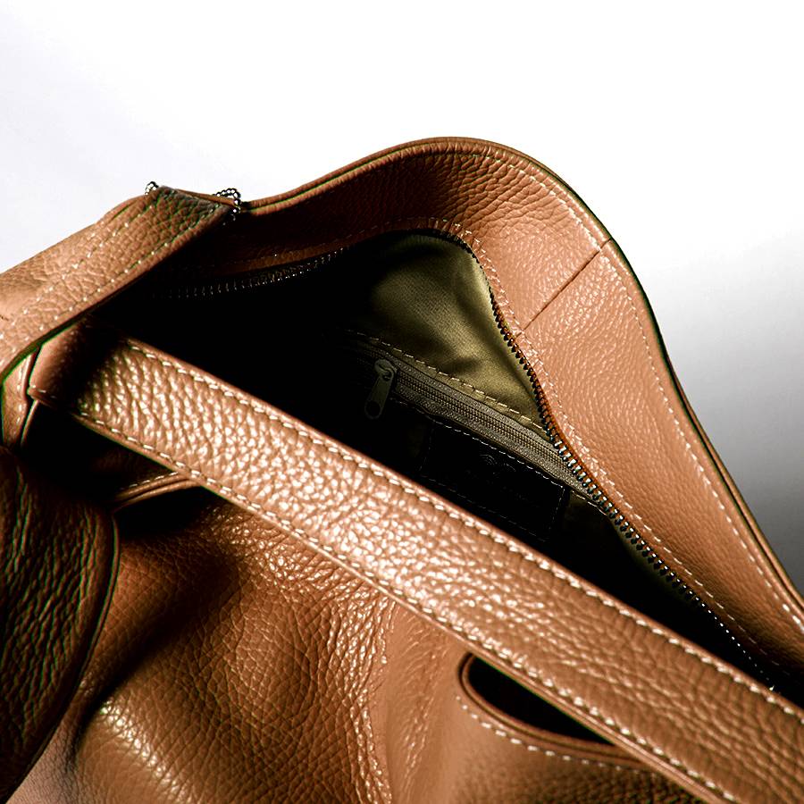 Laura Di Maggio VENICE – Zaino/borsa in pelle dollaro cuoio Italia